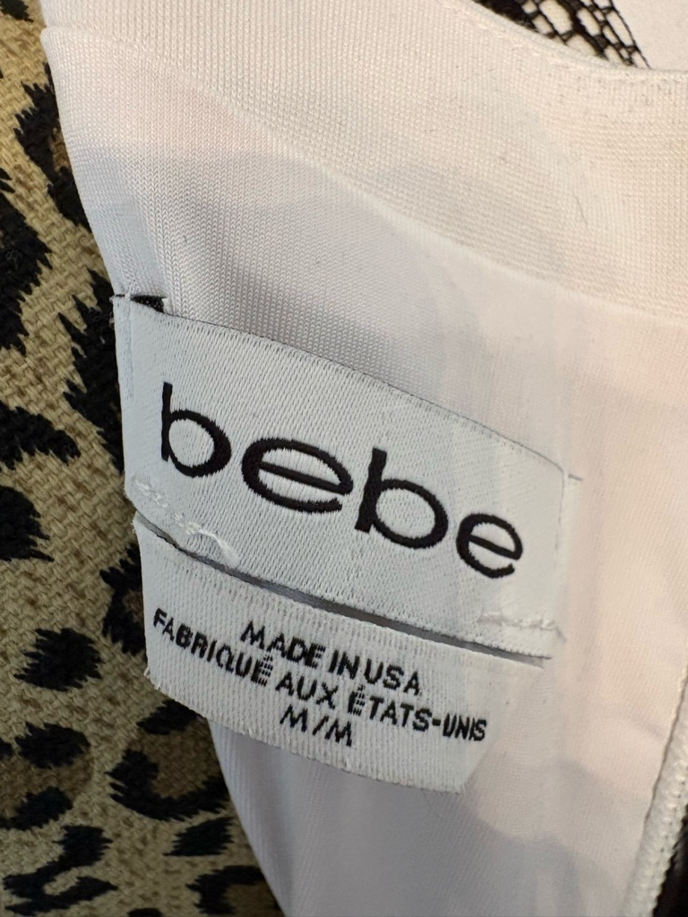 bebe Black and White Sleeveless Fit-and-Flare Mini Dress - Picture 2 of 7
